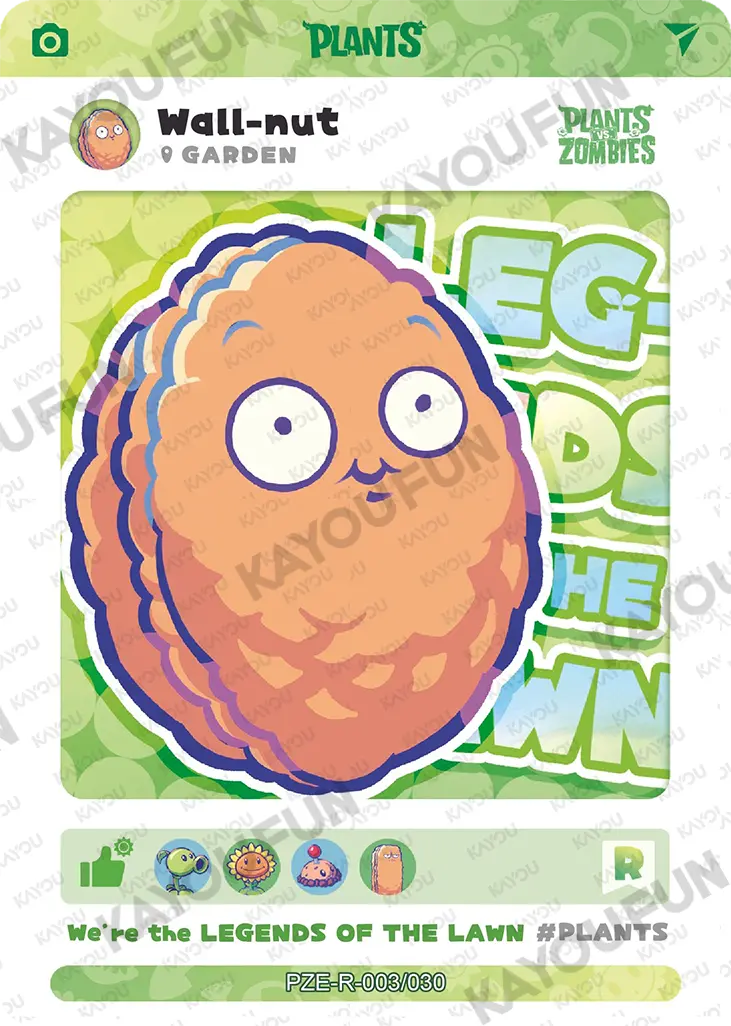 Kartu Kayou Plants vs. Zombies - Wall-nut (R)
