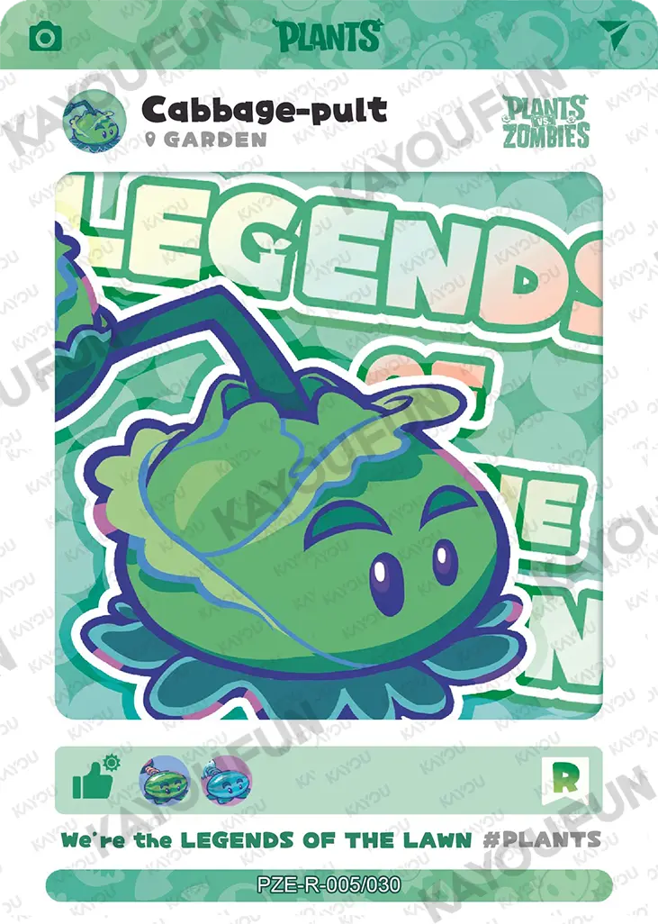Kartu Kayou Plants vs. Zombies - Cabbage-pult (R)