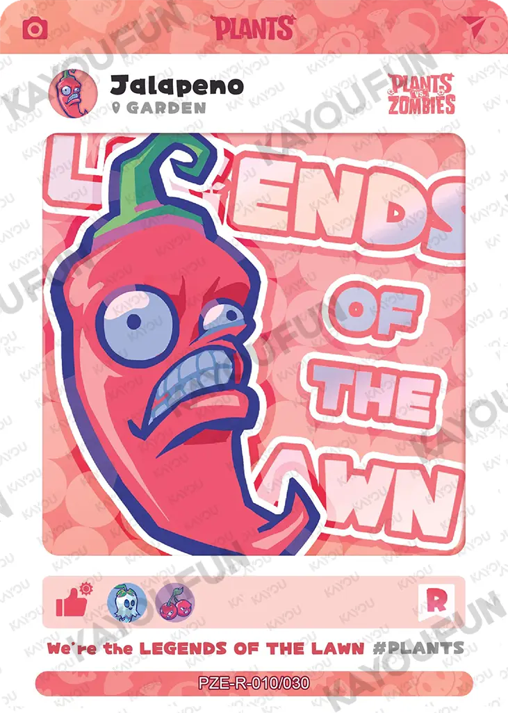 Kartu Kayou Plants vs. Zombies - Jalapeno (R)