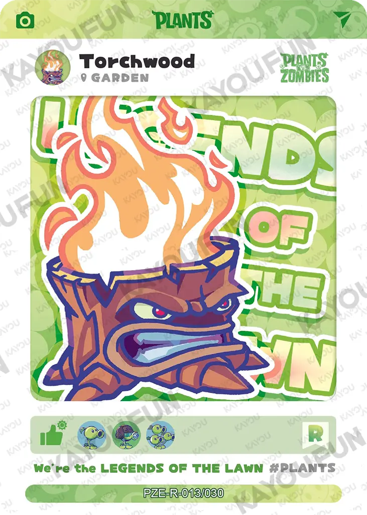 Kartu Kayou Plants vs. Zombies - Torchwood (R)