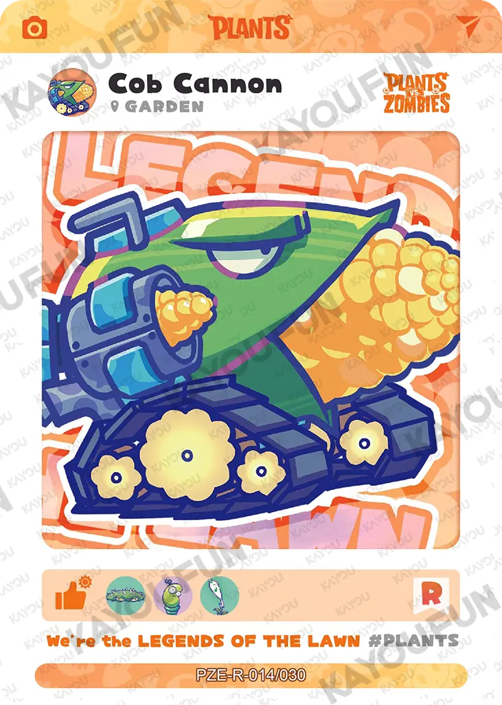 Kartu Kayou Plants vs. Zombies - Cob Cannon (R)