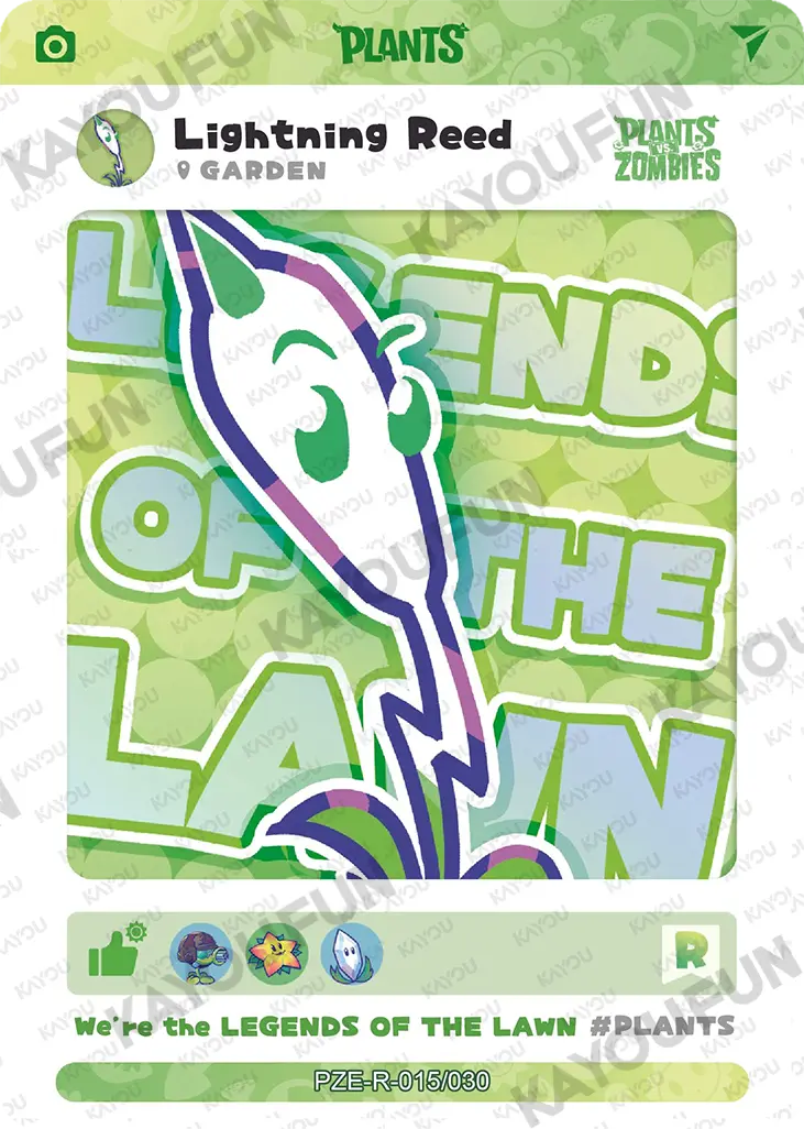 Kartu Kayou Plants vs. Zombies - Lightning Reed (R)