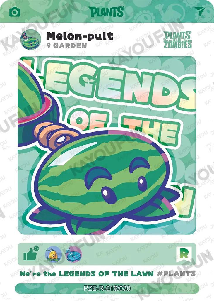 Kartu Kayou Plants vs. Zombies - Melon-pult (R)
