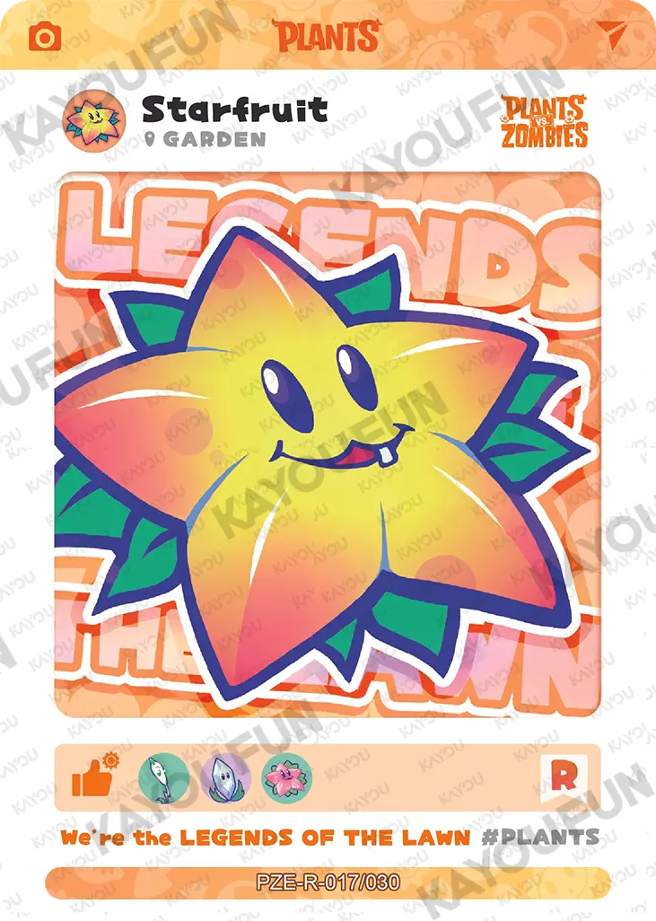 Kartu Kayou Plants vs. Zombies - Starfruit (R)