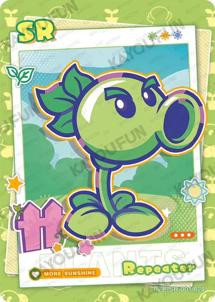 Kartu Kayou Plants vs. Zombies - Repeater (SR)