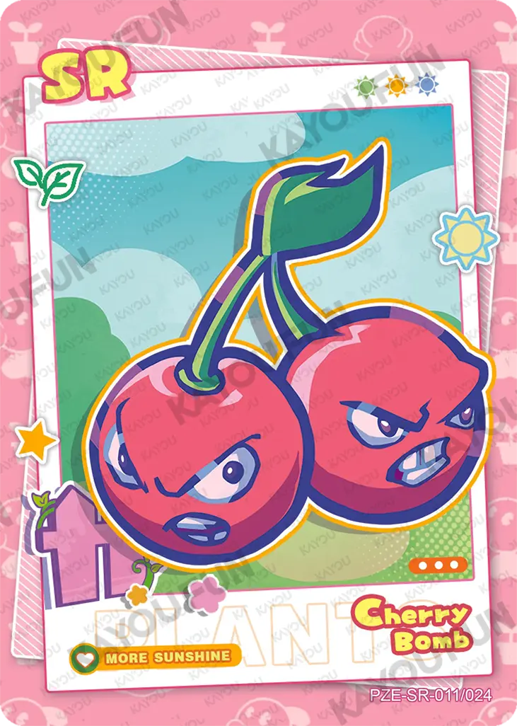 Kartu Kayou Plants vs. Zombies - Cherry Bomb (SR)