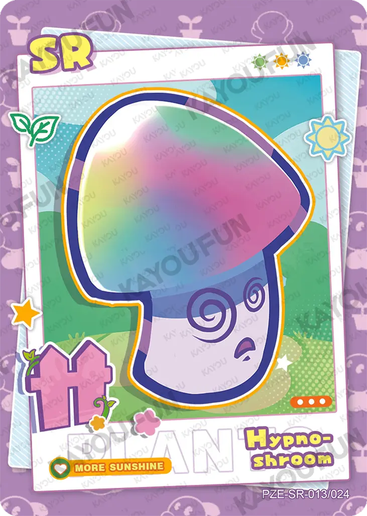 Kartu Kayou Plants vs. Zombies - Hypno-shroom (SR)