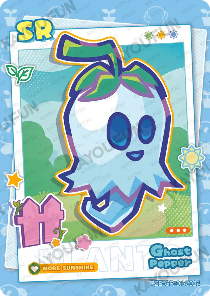 Kartu Kayou Plants vs. Zombies - Ghost Pepper (SR)