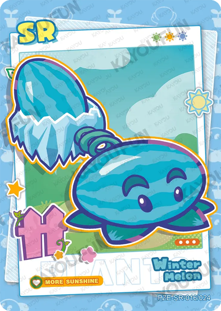 Kartu Kayou Plants vs. Zombies - Winter Melon (SR)