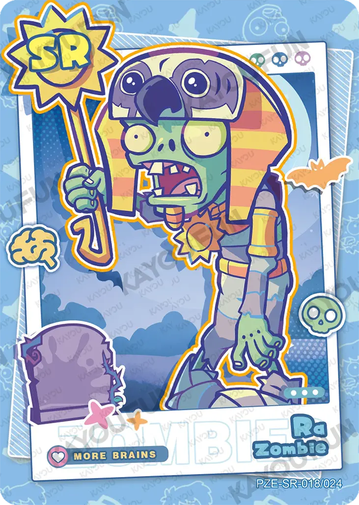Kartu Kayou Plants vs. Zombies - Ra Zombie (SR)