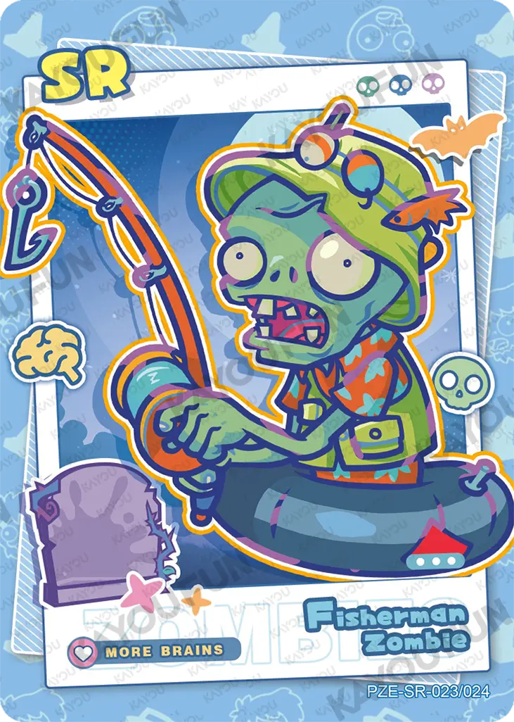 Kartu Kayou Plants vs. Zombies - Fisherman Zombie (SR)