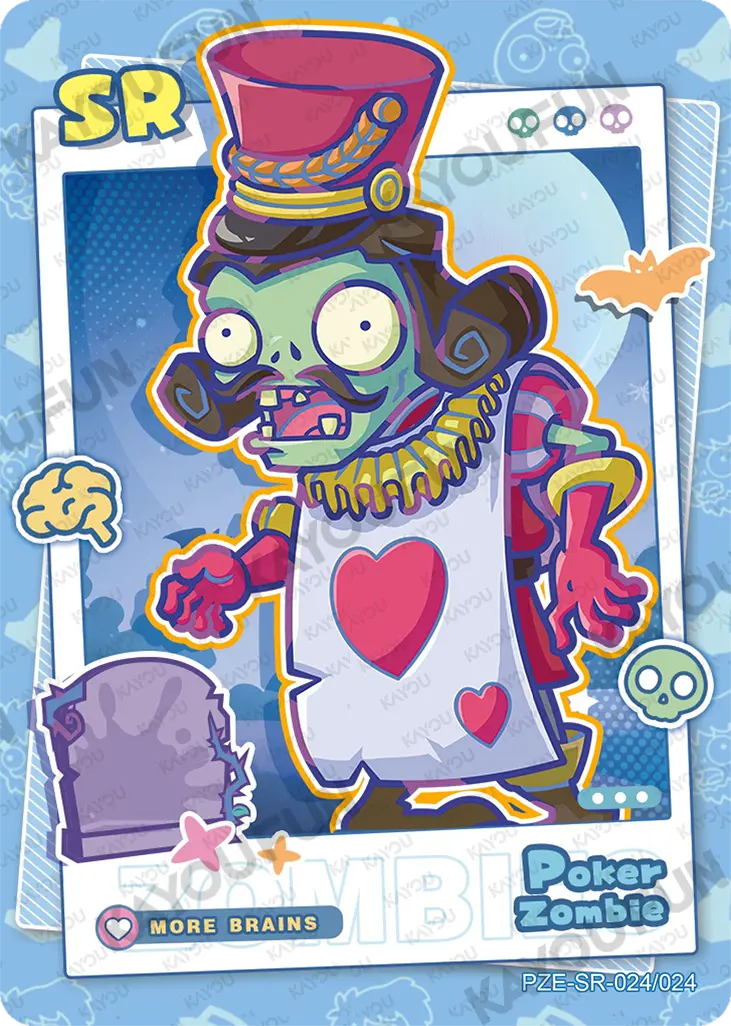 Kartu Kayou Plants vs. Zombies - Poker Zombie (SR)