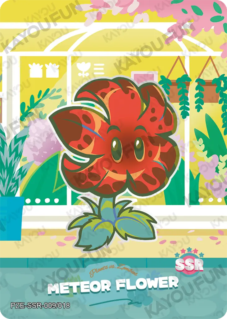 Kartu Kayou Plants vs. Zombies - Meteor Flower (SSR)