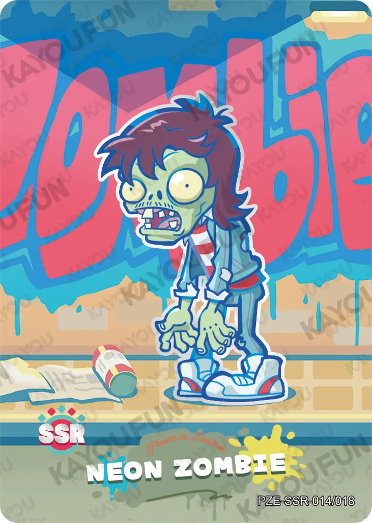 Kartu Kayou Plants vs. Zombies - Neon Zombie (SSR)
