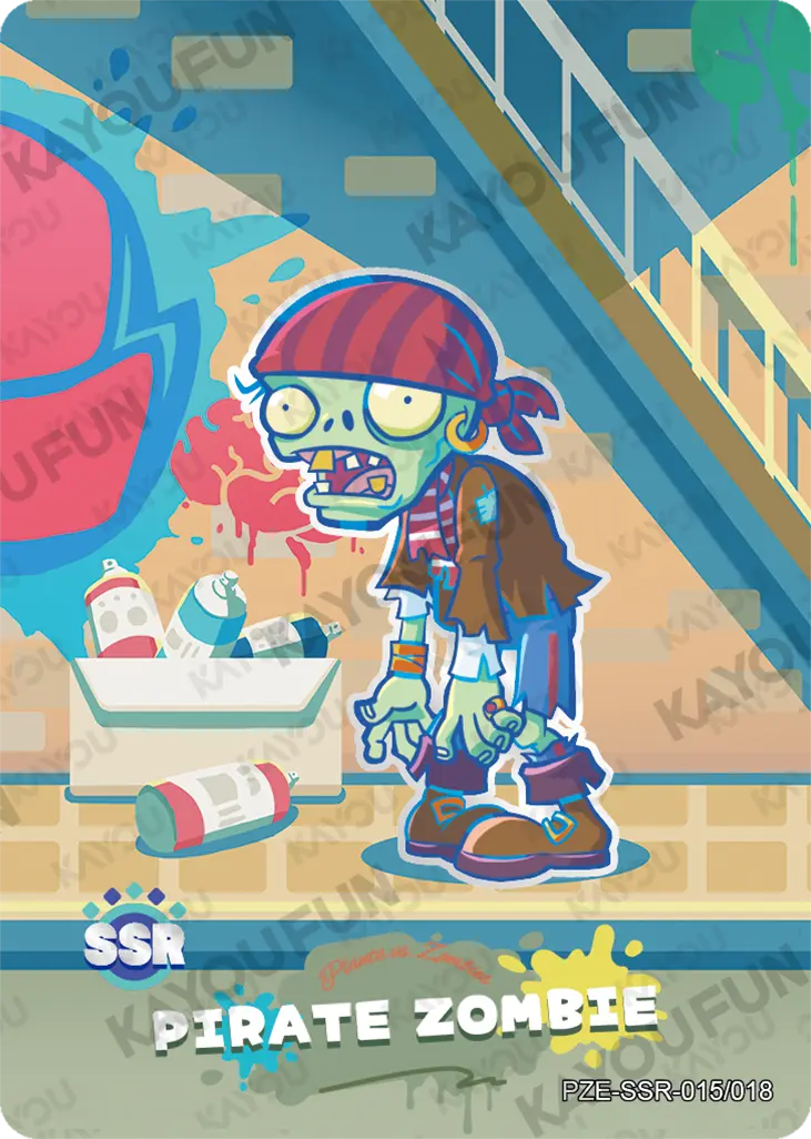 Kartu Kayou Plants vs. Zombies - Pirate Zombie (SSR)
