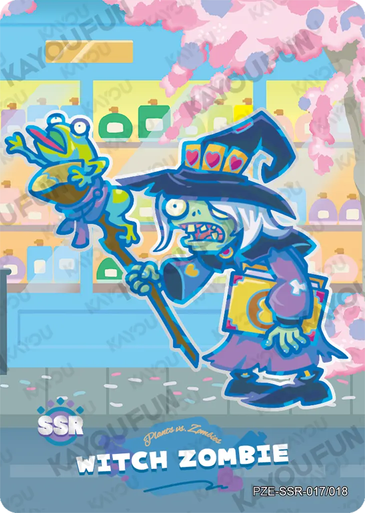 Kartu Kayou Plants vs. Zombies - Witch Zombie (SSR)