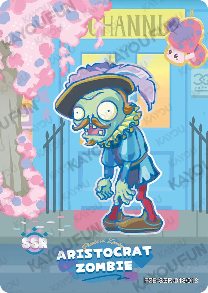 Kartu Kayou Plants vs. Zombies - Aristocrat Zombie (SSR)
