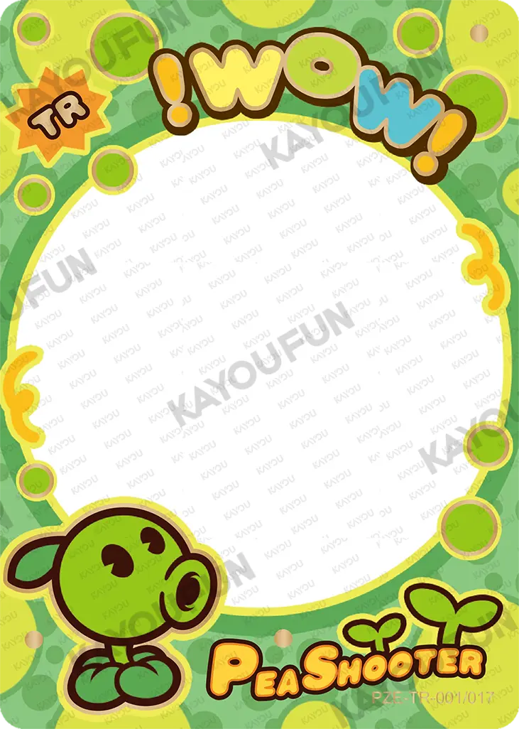 Kartu Kayou Plants vs. Zombies - Peashooter (TR)