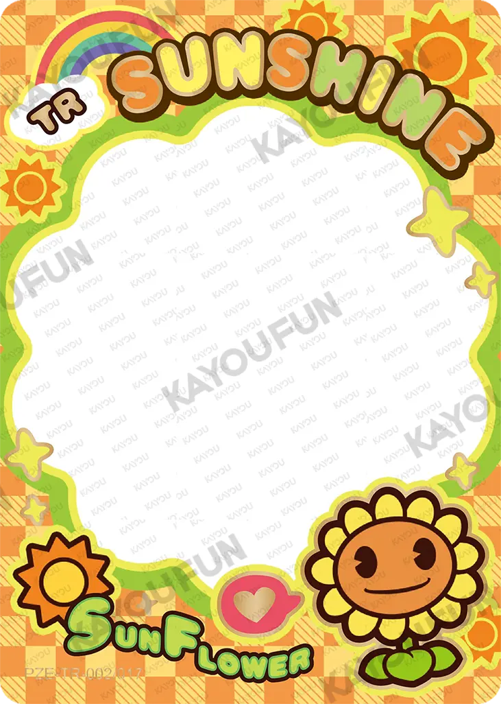 Kartu Kayou Plants vs. Zombies - Sunflower (TR)