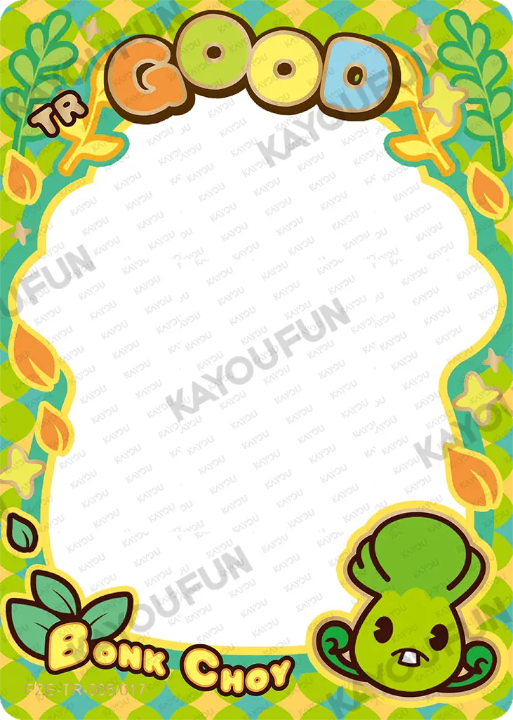 Kartu Kayou Plants vs. Zombies - Bonk Choy (TR)