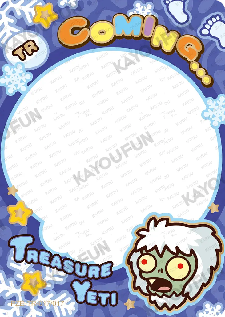 Kartu Kayou Plants vs. Zombies - Treasure Yeti (TR)