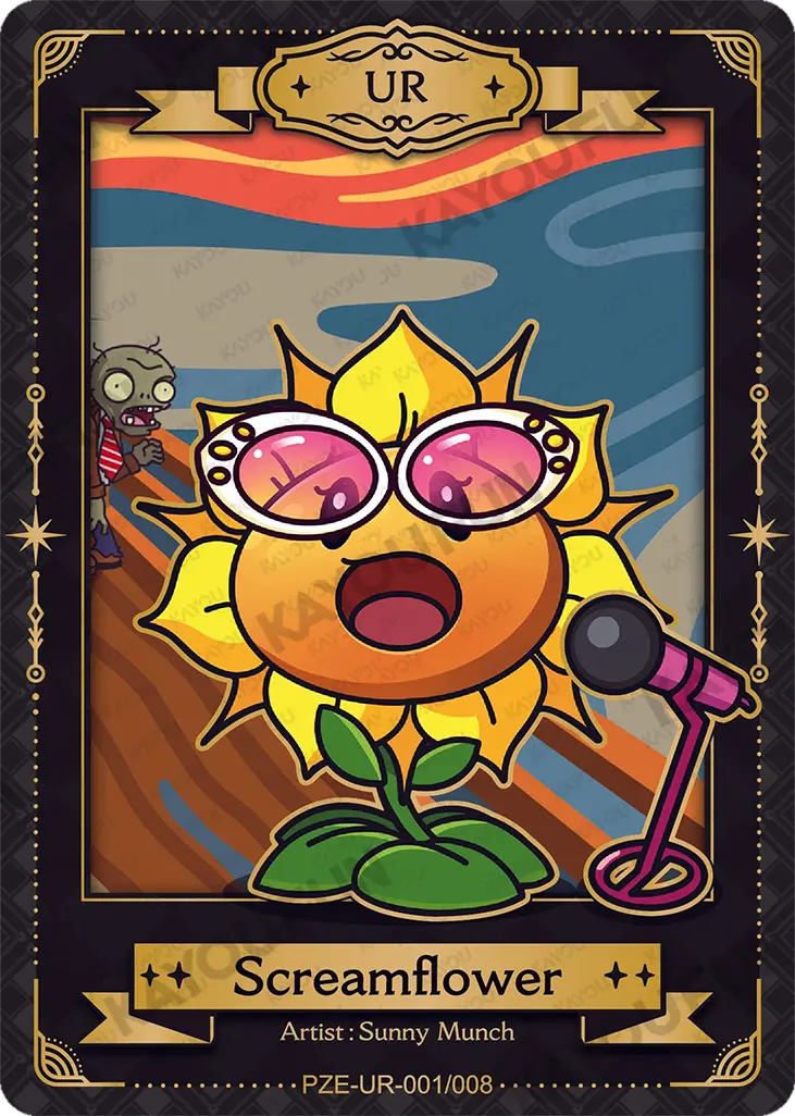 Kartu Kayou Plants vs. Zombies - Screamflower (UR)
