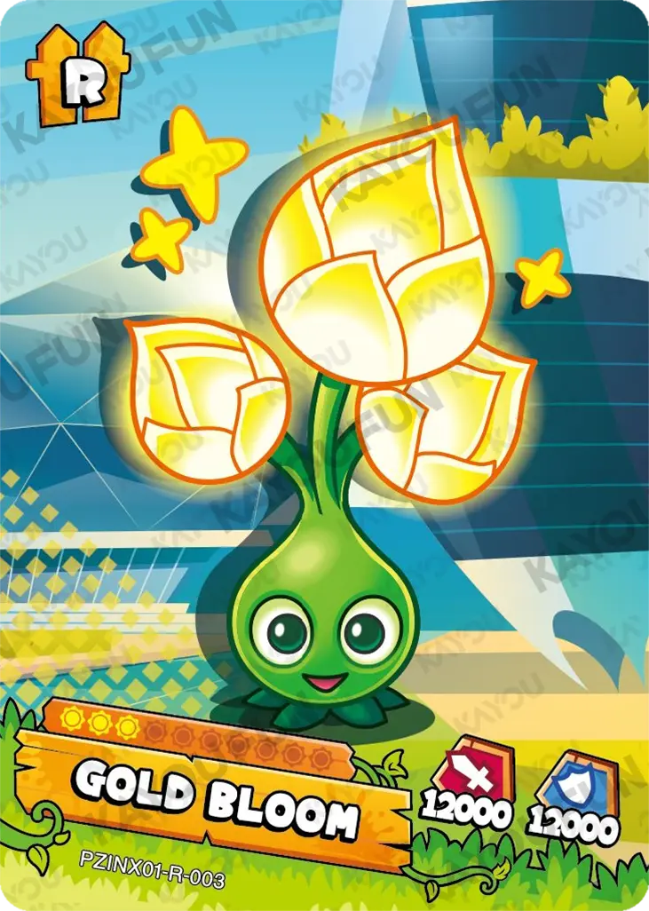 Kartu Kayou Plants vs. Zombies - Gold Bloom (R)