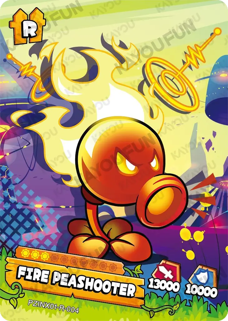 Kartu Kayou Plants vs. Zombies - Fire Peashooter (R)