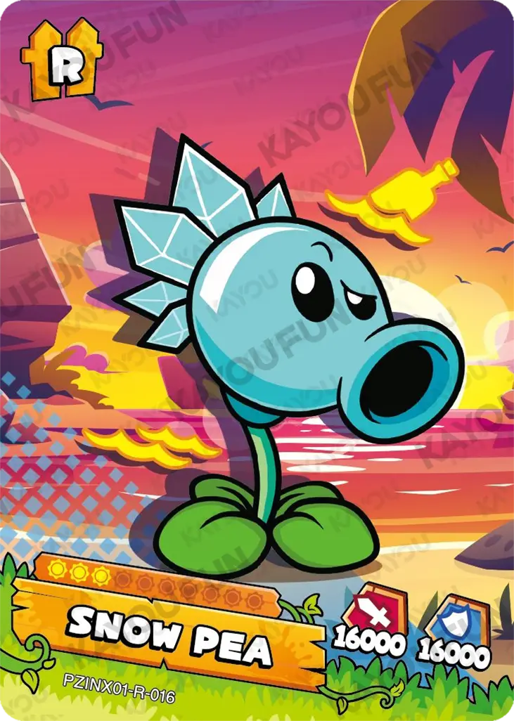 Kartu Kayou Plants vs. Zombies - Snow Pea (R)
