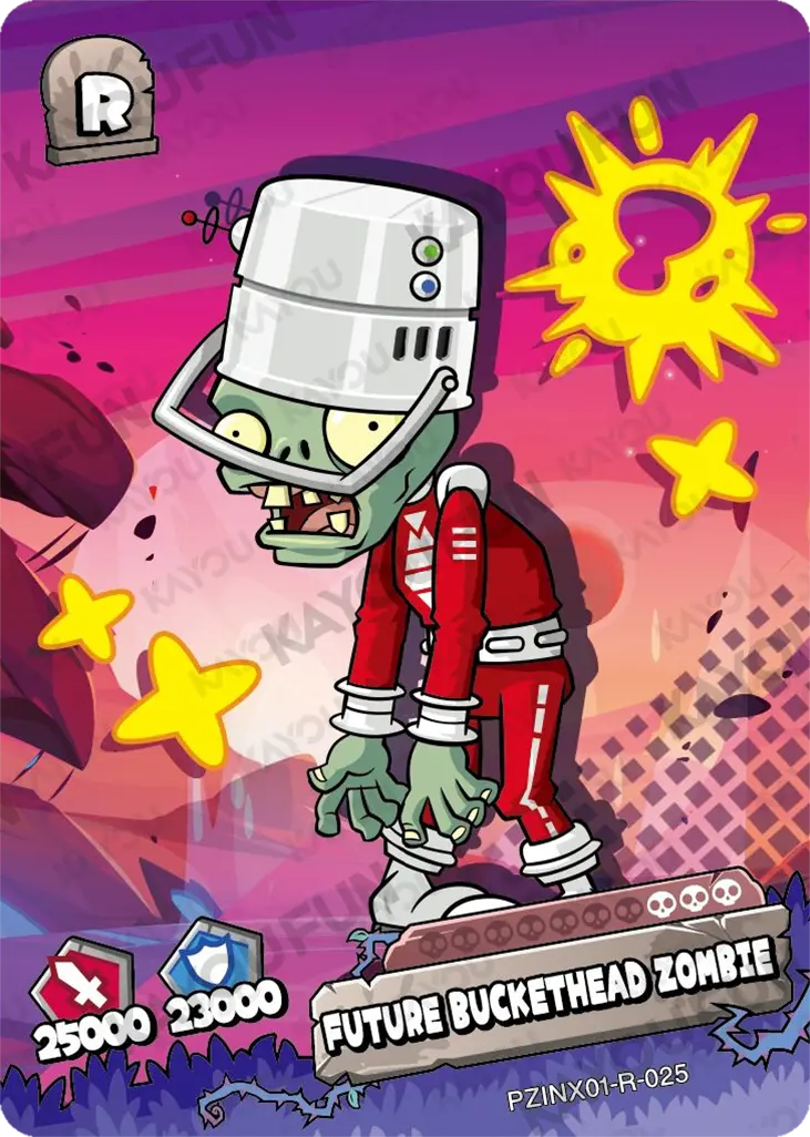 Kartu Kayou Plants vs. Zombies - Future Buckethead Zombie (R)