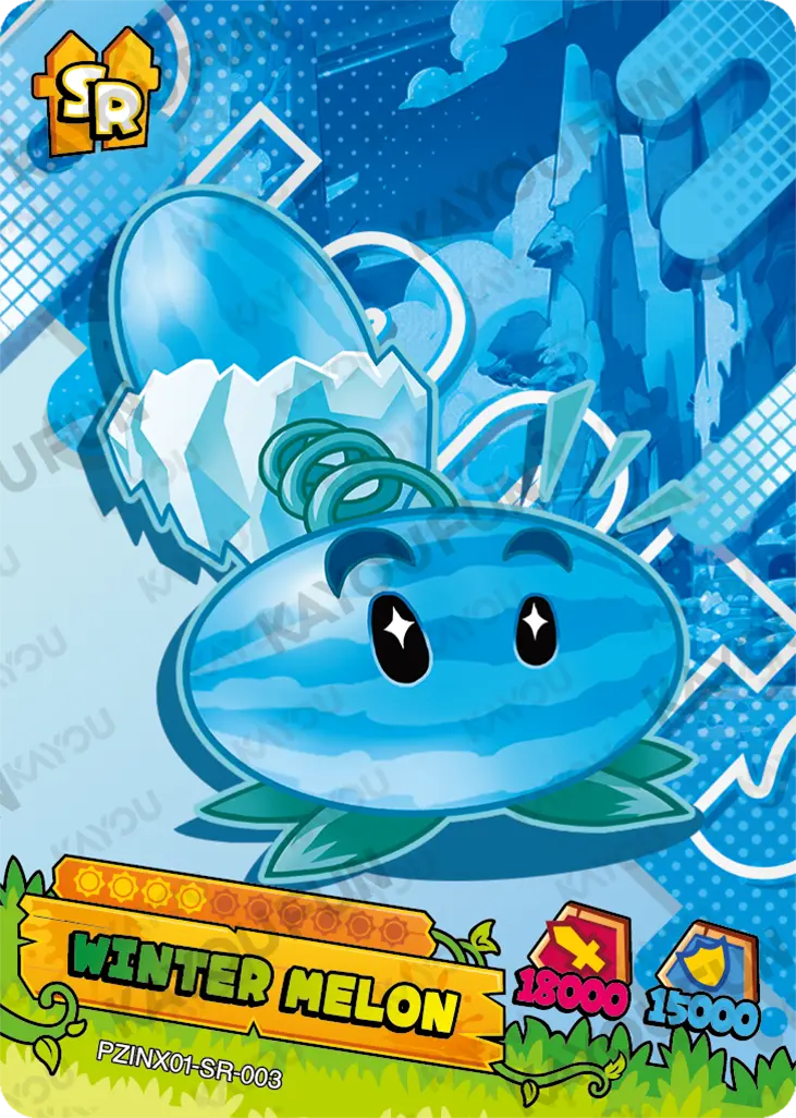 Kartu Kayou Plants vs. Zombies - Winter Melon (SR)