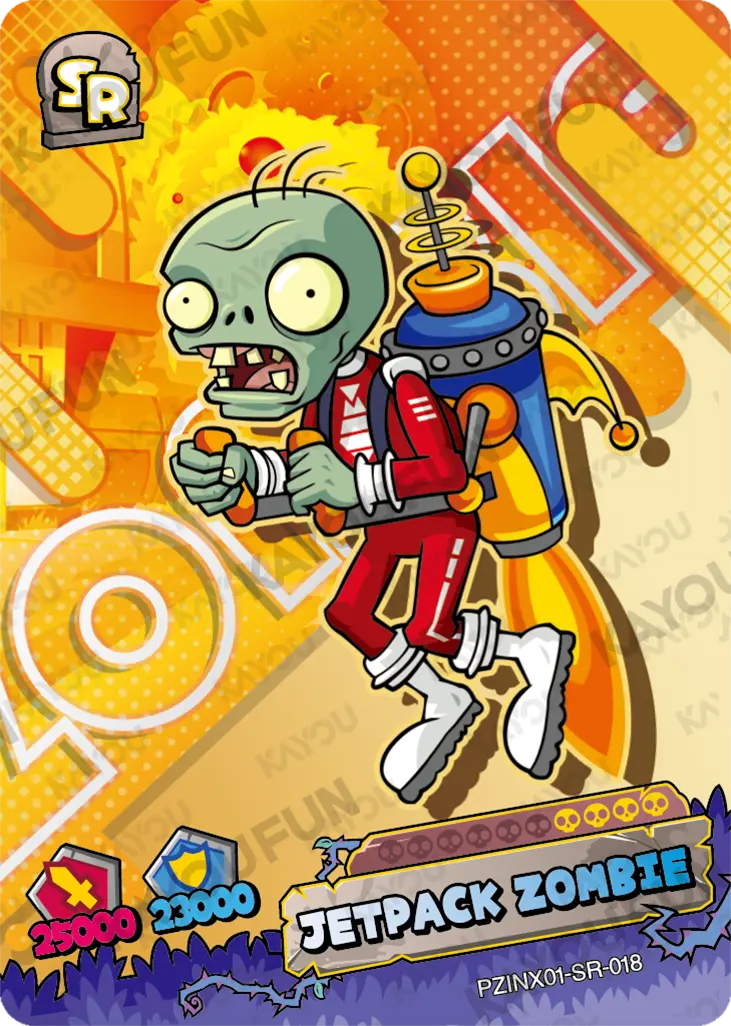 Kartu Kayou Plants vs. Zombies - Jetpack Zombie (SR)