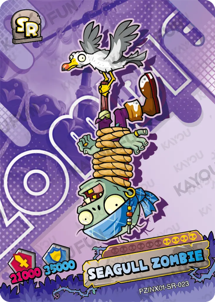 Kartu Kayou Plants vs. Zombies - Seagull Zombie (SR)