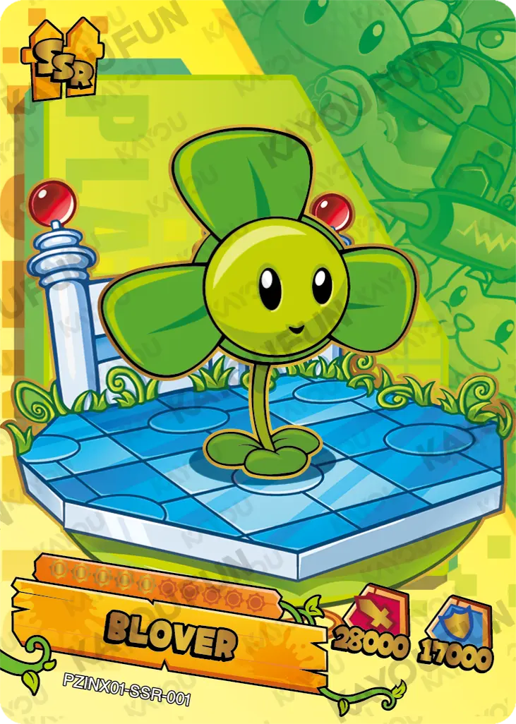 Kartu Kayou Plants vs. Zombies - Blover (SSR)