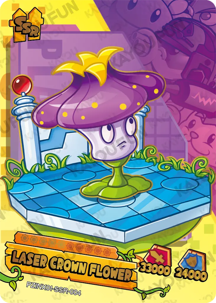Kartu Kayou Plants vs. Zombies - Laser Crown Flower (SSR)