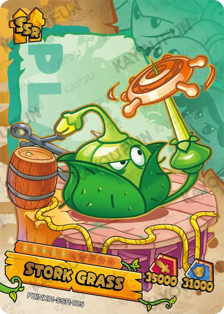 Kartu Kayou Plants vs. Zombies - Stork Grass (SSR)