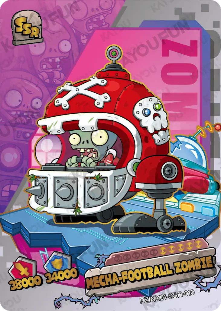 Kartu Kayou Plants vs. Zombies - Mecha-Football Zombie (SSR)