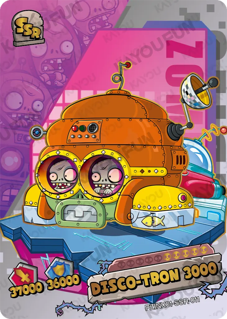 Kartu Kayou Plants vs. Zombies - Disco-tron 3000 (SSR)