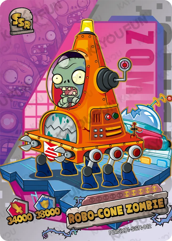 Kartu Kayou Plants vs. Zombies - Robo-Cone Zombie (SSR)