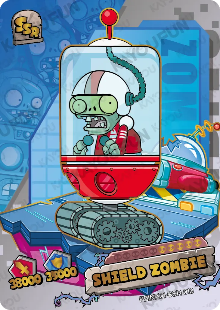 Kartu Kayou Plants vs. Zombies - Shield Zombie (SSR)