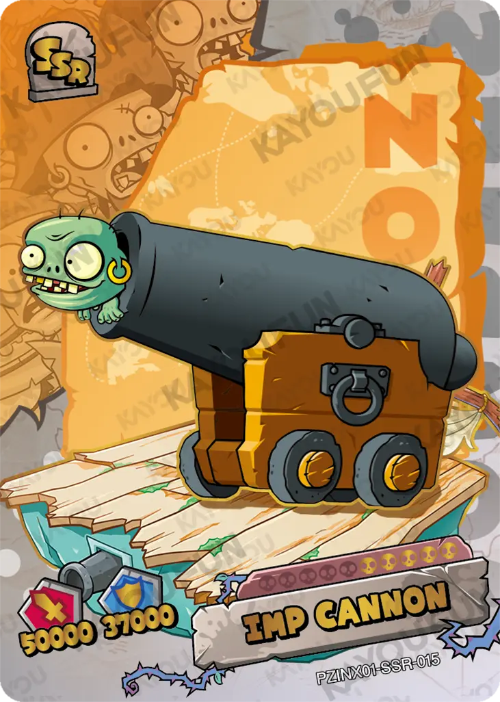 Kartu Kayou Plants vs. Zombies - Imp Cannon (SSR)