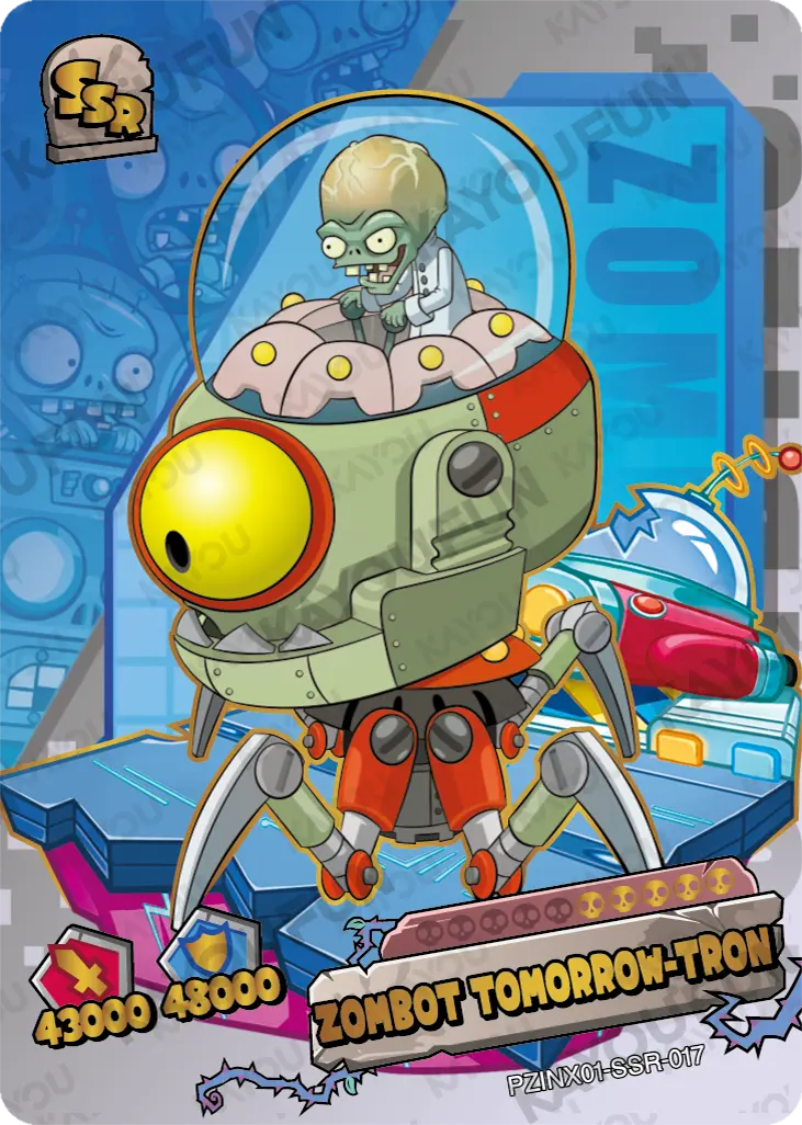 Kartu Kayou Plants vs. Zombies - Zombot Tomorrow-tron (SSR)