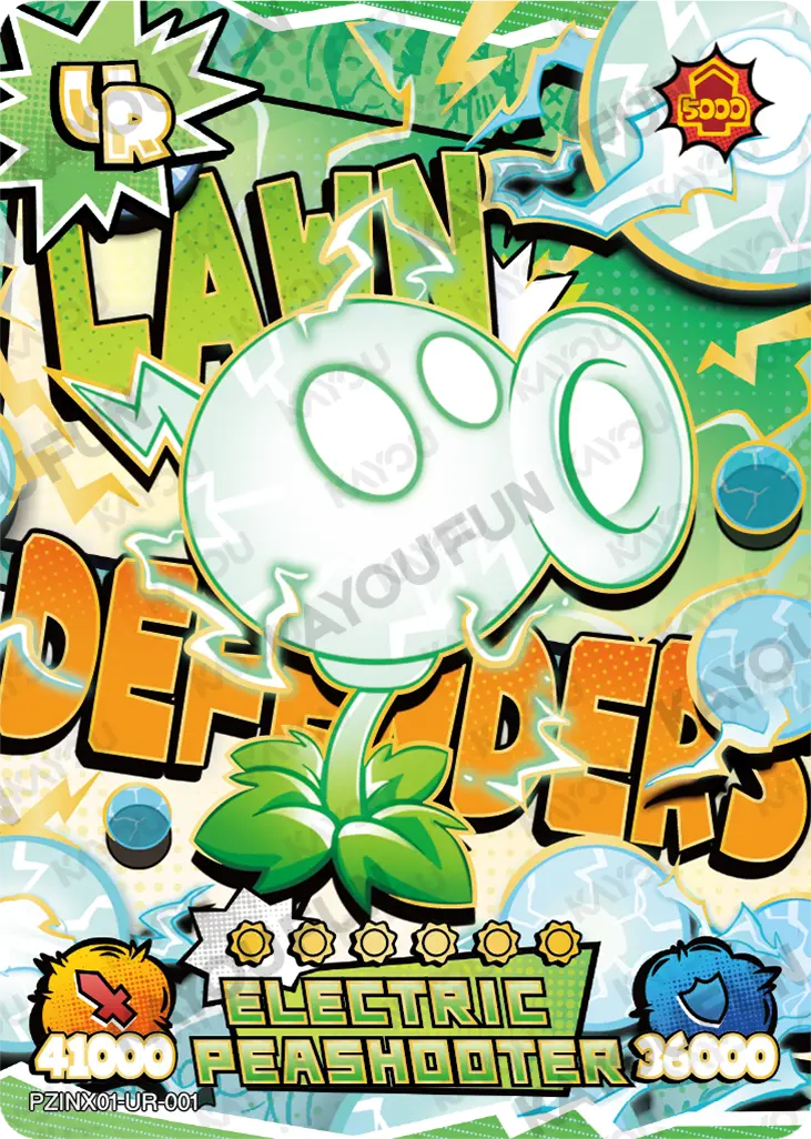 Kartu Kayou Plants vs. Zombies - Electric Peashooter (UR)