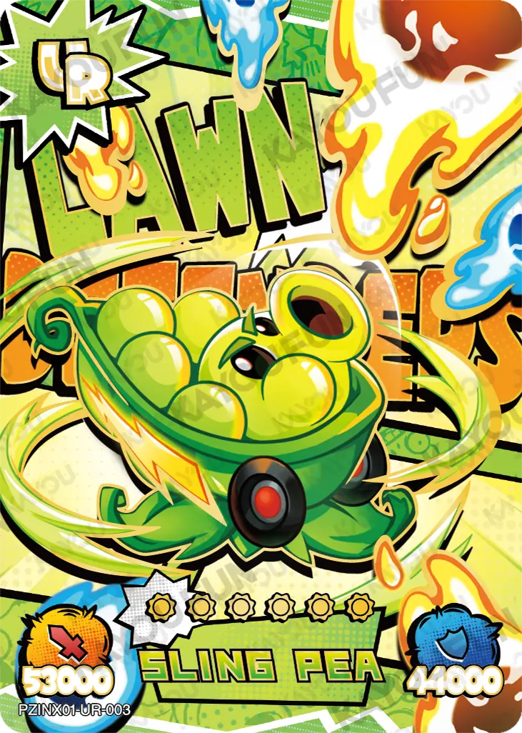 Kartu Kayou Plants vs. Zombies - Sling Pea (UR)