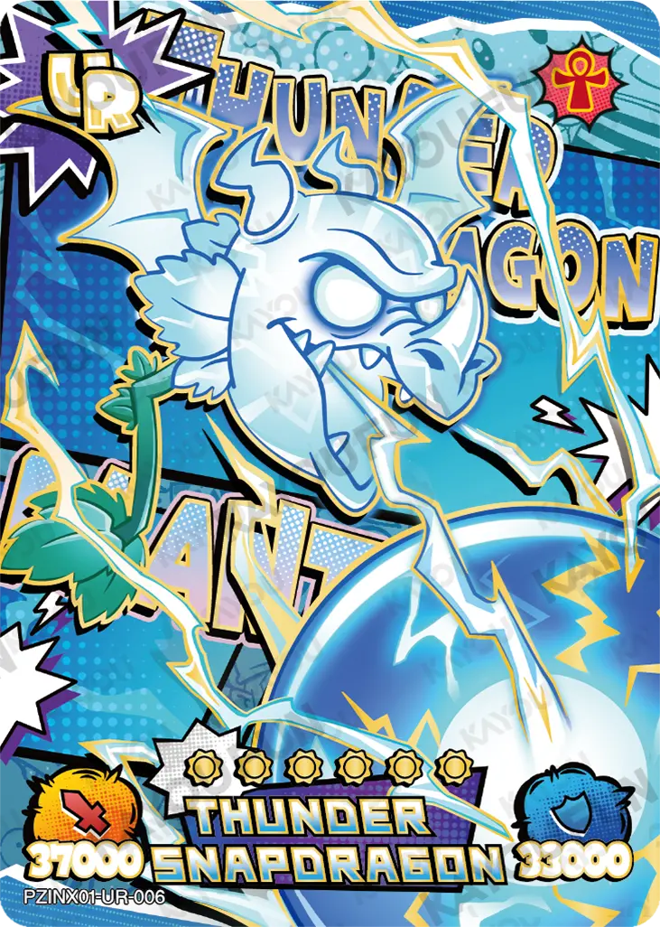 Kartu Kayou Plants vs. Zombies - Thunder Snapdragon (UR)
