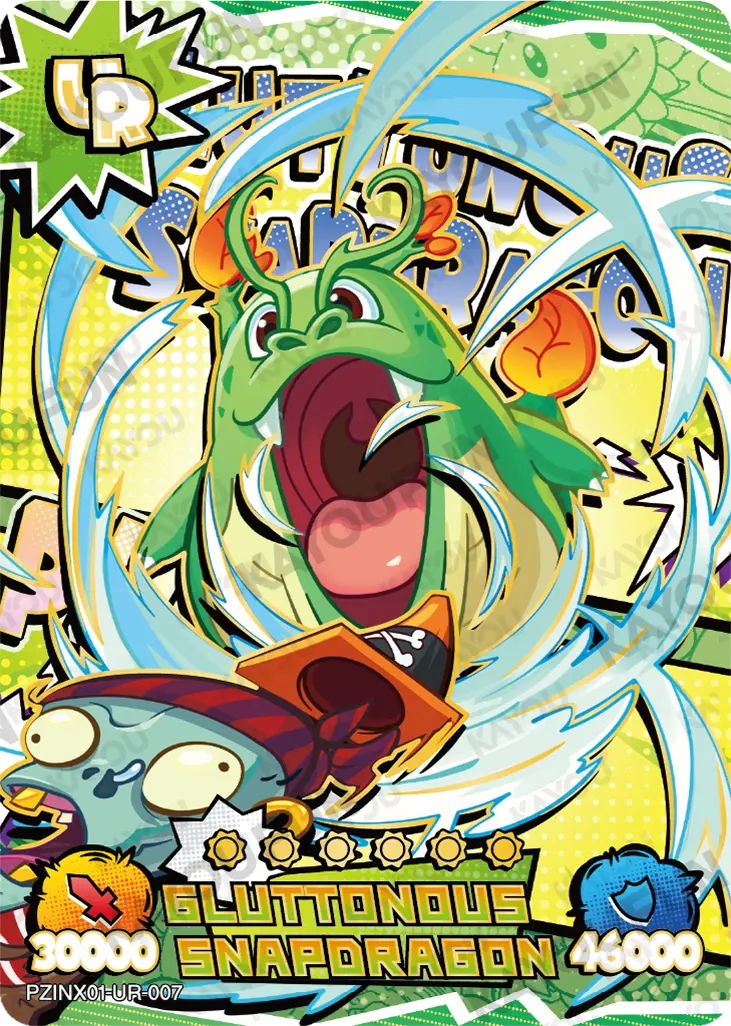 Kartu Kayou Plants vs. Zombies - Gluttonous Snapdragon (UR)
