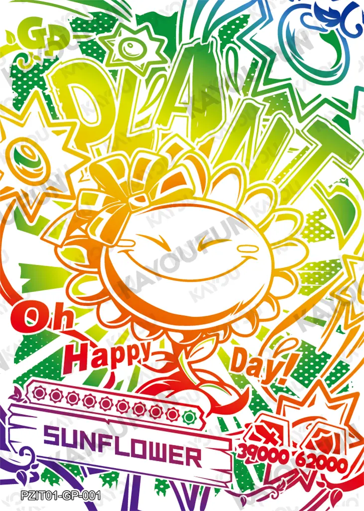 Kartu Kayou Plants vs. Zombies - Sunflower (GP)