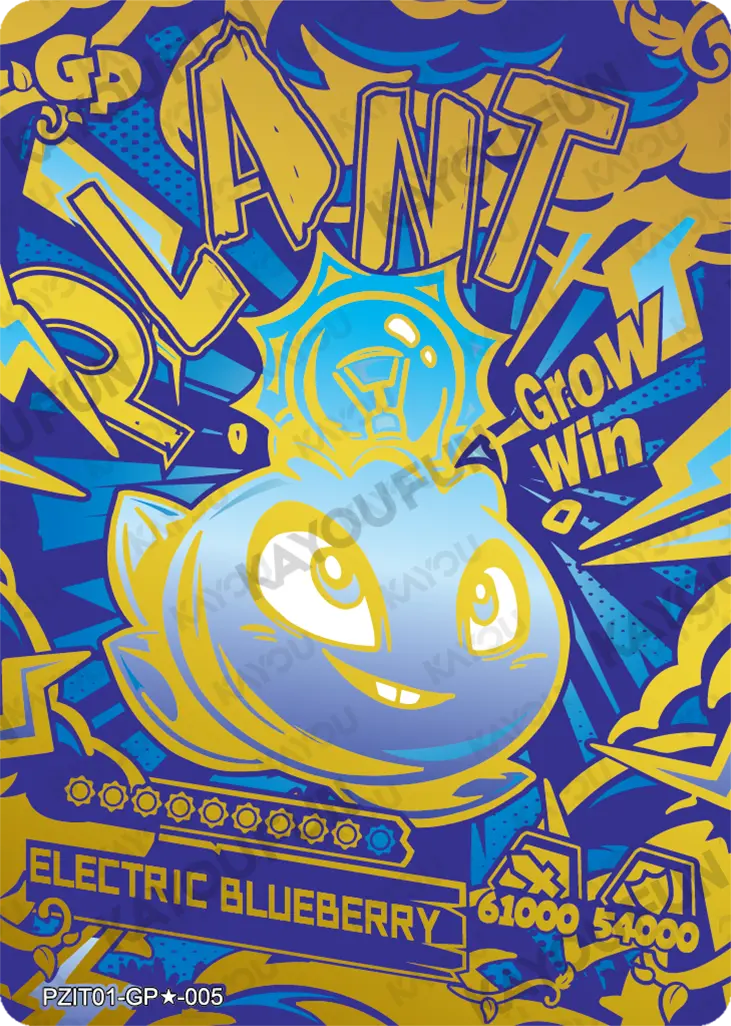 Kartu Kayou Plants vs. Zombies - Electric Blueberry (GP★)