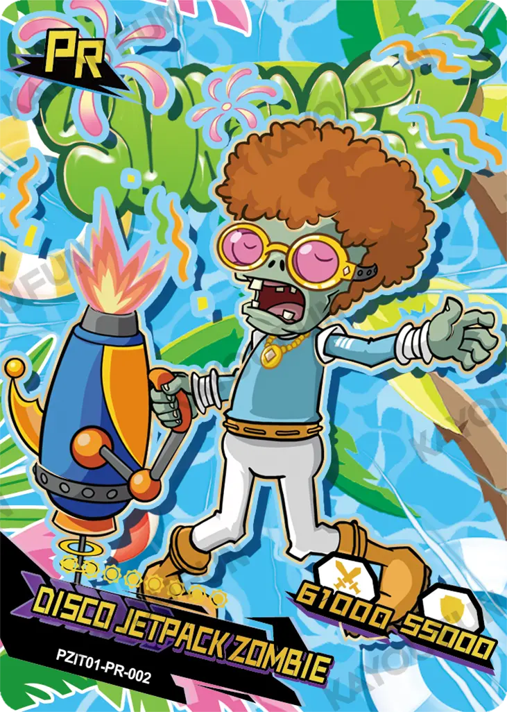 Kartu Kayou Plants vs. Zombies - Disco Jetpack Zombie (PR)