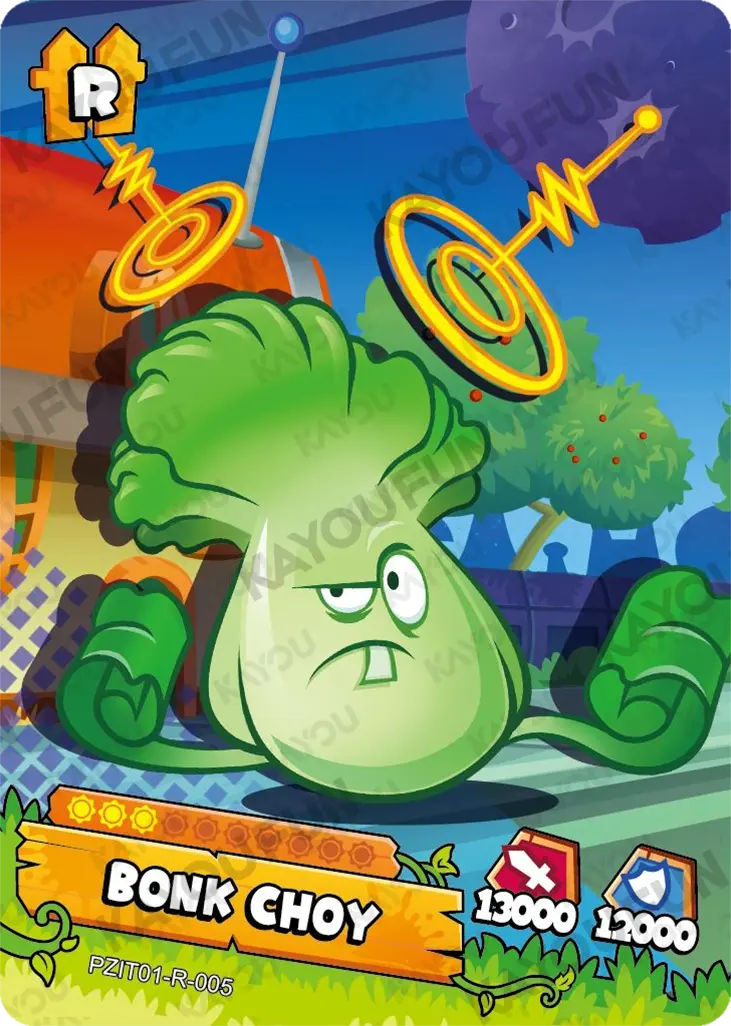Kartu Kayou Plants vs. Zombies - Bonk Choy (R)